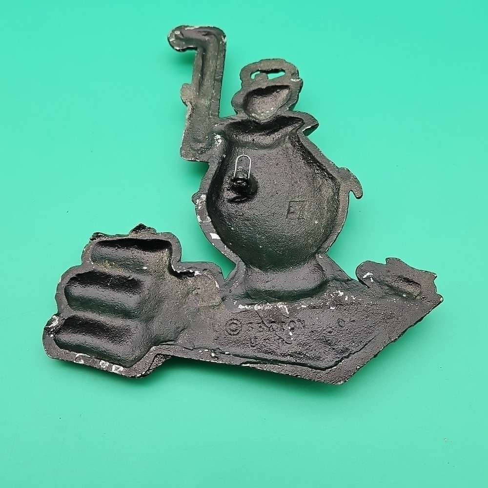 Sexton‎ Potbelly Stove Kettle Wood Metal Wall Plaque USA 804 Cast Aluminum VTG - Picture 6 of 7